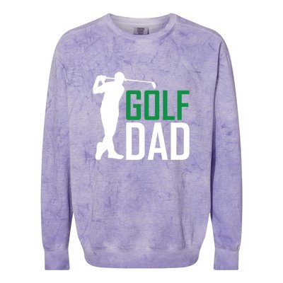 Funny Golf Dad Golfer Gift For Dad Father's Day Colorblast Crewneck Sweatshirt