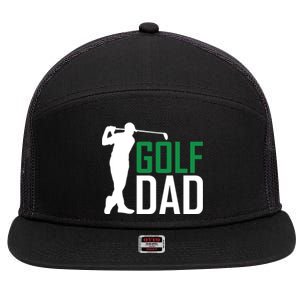 Funny Golf Dad Golfer Gift For Dad Father's Day 7 Panel Mesh Trucker Snapback Hat