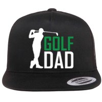 Funny Golf Dad Golfer Gift For Dad Father's Day Flat Bill Trucker Hat