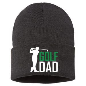 Funny Golf Dad Golfer Gift For Dad Father's Day Sustainable Knit Beanie