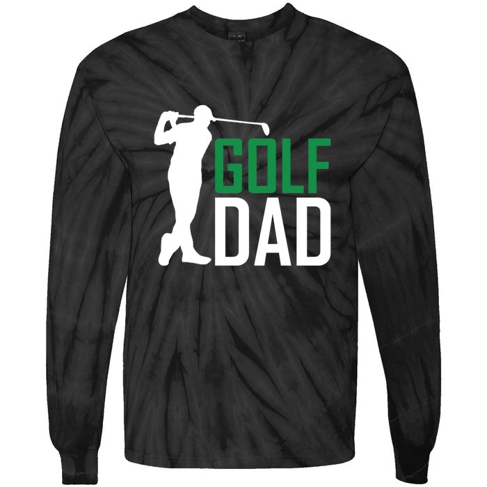 Funny Golf Dad Golfer Gift For Dad Father's Day Tie-Dye Long Sleeve Shirt