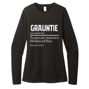 Funny Grauntie Definition Niece Nephew Aunt Auntie Gift Womens CVC Long Sleeve Shirt