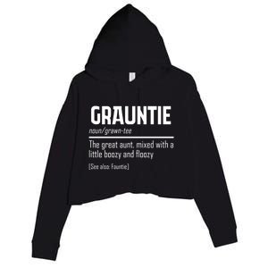 Funny Grauntie Definition Niece Nephew Aunt Auntie Gift Crop Fleece Hoodie