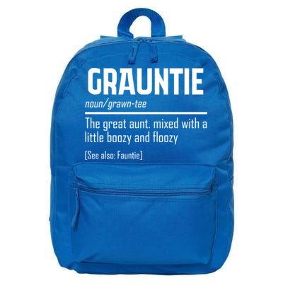 Funny Grauntie Definition Niece Nephew Aunt Auntie Gift 16 in Basic Backpack