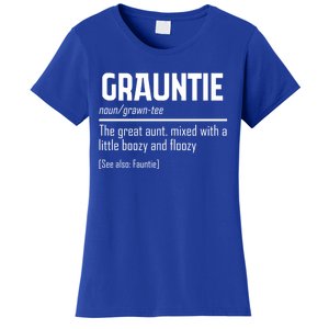 Funny Grauntie Definition Niece Nephew Aunt Auntie Gift Women's T-Shirt