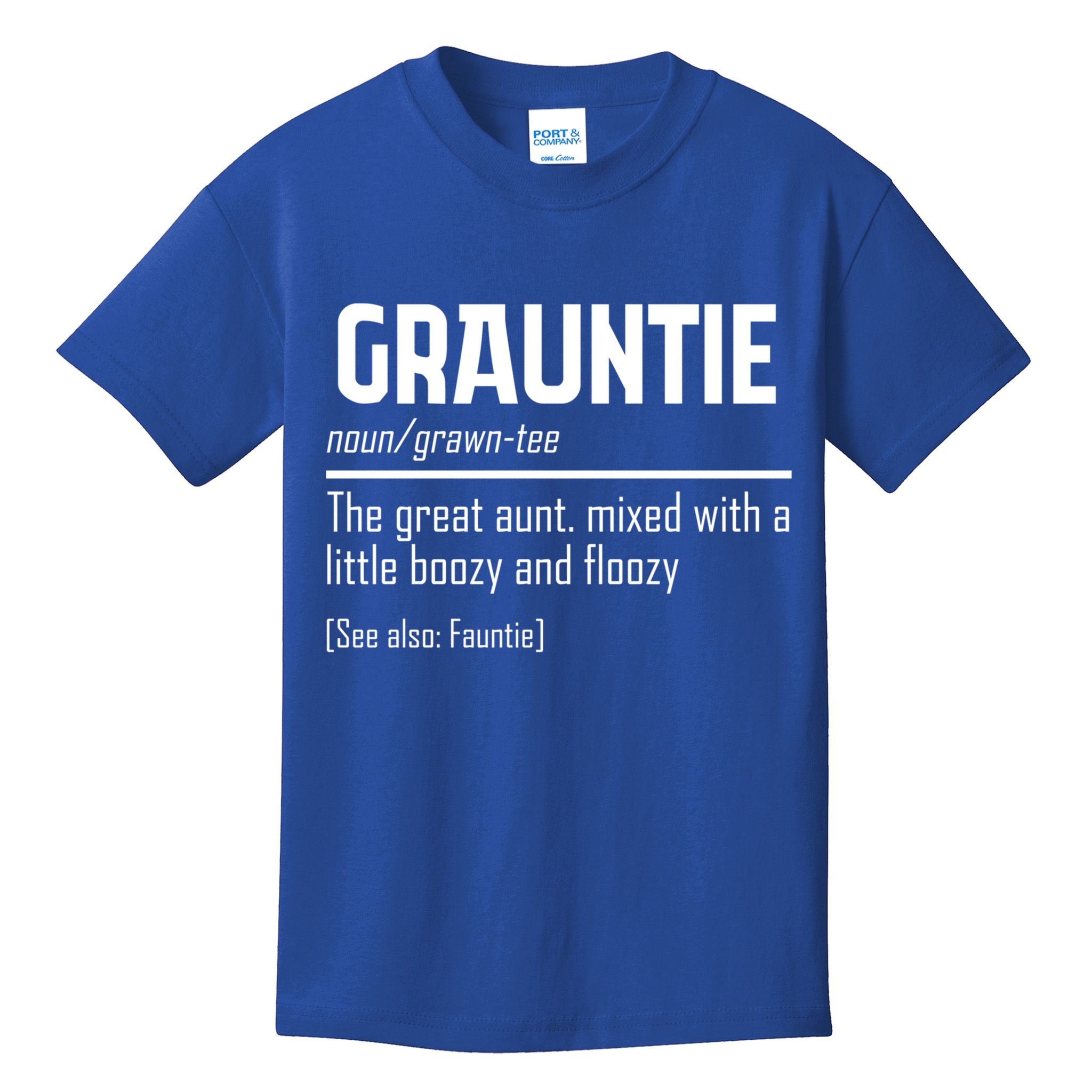 Funny Grauntie Definition Niece Nephew Aunt Auntie Gift Kids T-Shirt