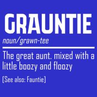 Funny Grauntie Definition Niece Nephew Aunt Auntie Gift Zip Tote Bag