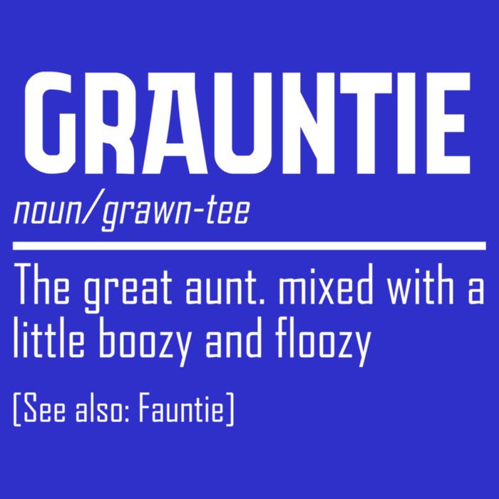 Funny Grauntie Definition Niece Nephew Aunt Auntie Gift Zip Tote Bag