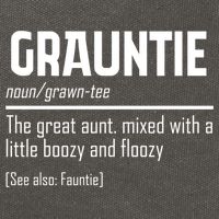 Funny Grauntie Definition Niece Nephew Aunt Auntie Gift Cotton Canvas Backpack
