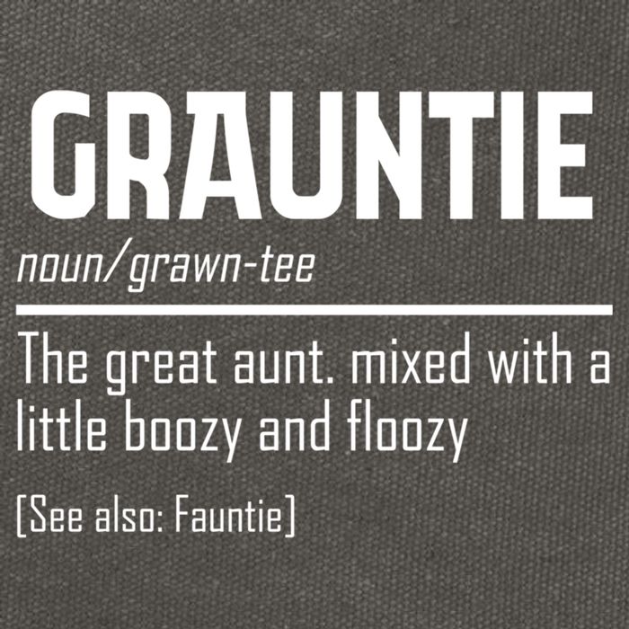 Funny Grauntie Definition Niece Nephew Aunt Auntie Gift Cotton Canvas Backpack