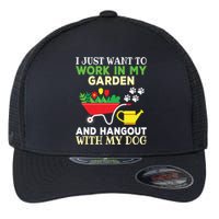 Funny Gardening Dog Lover Gardener Garden Plants Flexfit Unipanel Trucker Cap