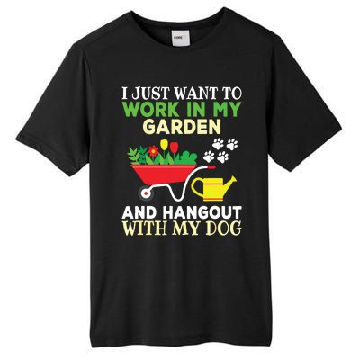 Funny Gardening Dog Lover Gardener Garden Plants Tall Fusion ChromaSoft Performance T-Shirt