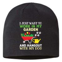 Funny Gardening Dog Lover Gardener Garden Plants Sustainable Beanie