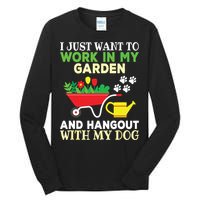 Funny Gardening Dog Lover Gardener Garden Plants Tall Long Sleeve T-Shirt