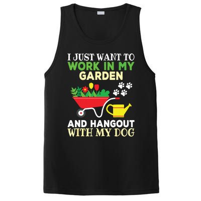 Funny Gardening Dog Lover Gardener Garden Plants PosiCharge Competitor Tank