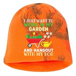 Funny Gardening Dog Lover Gardener Garden Plants Kati - Camo Knit Beanie