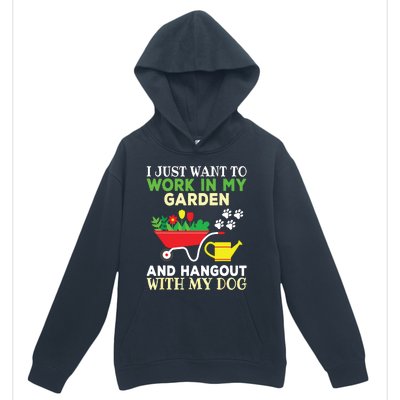 Funny Gardening Dog Lover Gardener Garden Plants Urban Pullover Hoodie