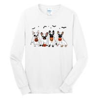 Frenchie Ghost Dog Costume Funny French Bulldog Halloween Tall Long Sleeve T-Shirt