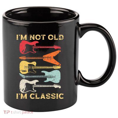Funny Guitar Design For Guitarist Guitar Lovers 11oz C Handle Ceramic Mug