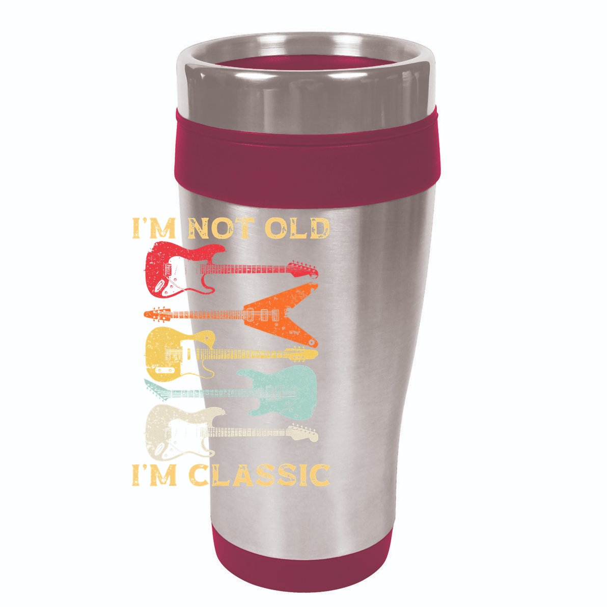 Funny Guitar Design For Guitarist Guitar Lovers 15oz Campfire Ceramic Mug