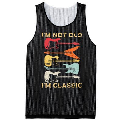 Funny Guitar Design For Guitarist Guitar Lovers Mesh Reversible Basketball Jersey Tank