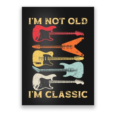 Funny Guitar Design For Guitarist Guitar Lovers Poster