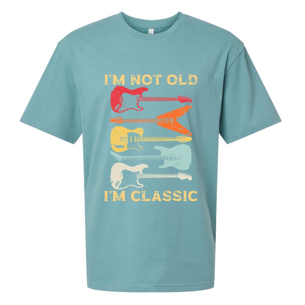 Funny Guitar Design For Guitarist Guitar Lovers Sueded Cloud Jersey T-Shirt