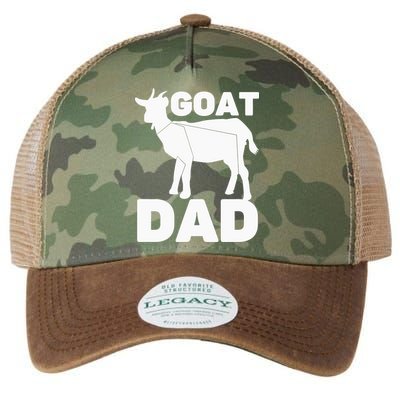 Funny Goat Dad The Goatfather Funny Goat Father Lover Legacy Tie Dye Trucker Hat