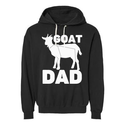Funny Goat Dad The Goatfather Funny Goat Father Lover Garment-Dyed Fleece Hoodie