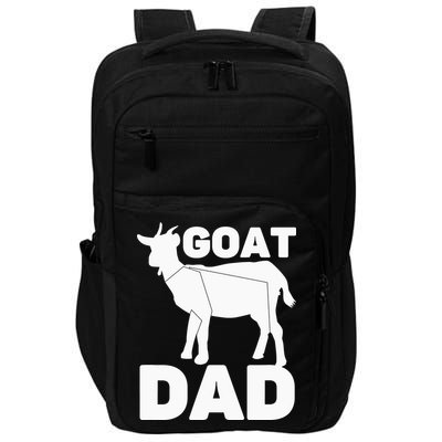 Funny Goat Dad The Goatfather Funny Goat Father Lover Impact Tech Backpack