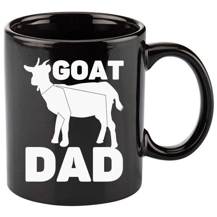 Funny Goat Dad The Goatfather Funny Goat Father Lover 11oz C Handle Ceramic Mug