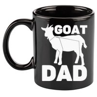 Funny Goat Dad The Goatfather Funny Goat Father Lover 11oz C Handle Ceramic Mug