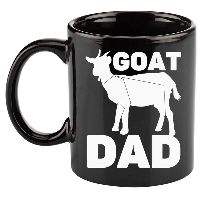 Funny Goat Dad The Goatfather Funny Goat Father Lover 11oz C Handle Ceramic Mug
