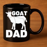 Funny Goat Dad The Goatfather Funny Goat Father Lover 11oz C Handle Ceramic Mug