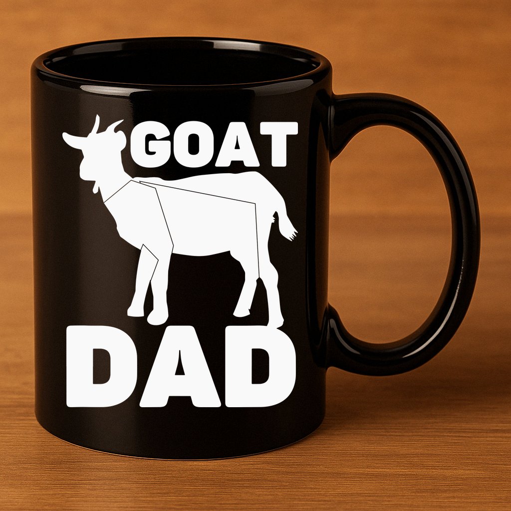 Funny Goat Dad The Goatfather Funny Goat Father Lover 11oz C Handle Ceramic Mug