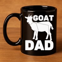 Funny Goat Dad The Goatfather Funny Goat Father Lover 11oz C Handle Ceramic Mug