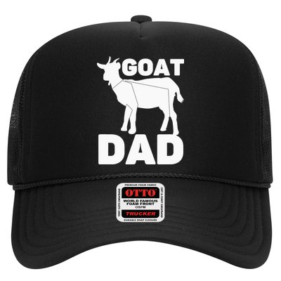 Funny Goat Dad The Goatfather Funny Goat Father Lover Trucker Hat