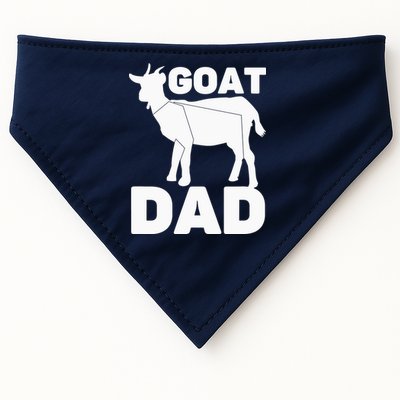 Funny Goat Dad The Goatfather Funny Goat Father Lover USA-Made Doggie Bandana
