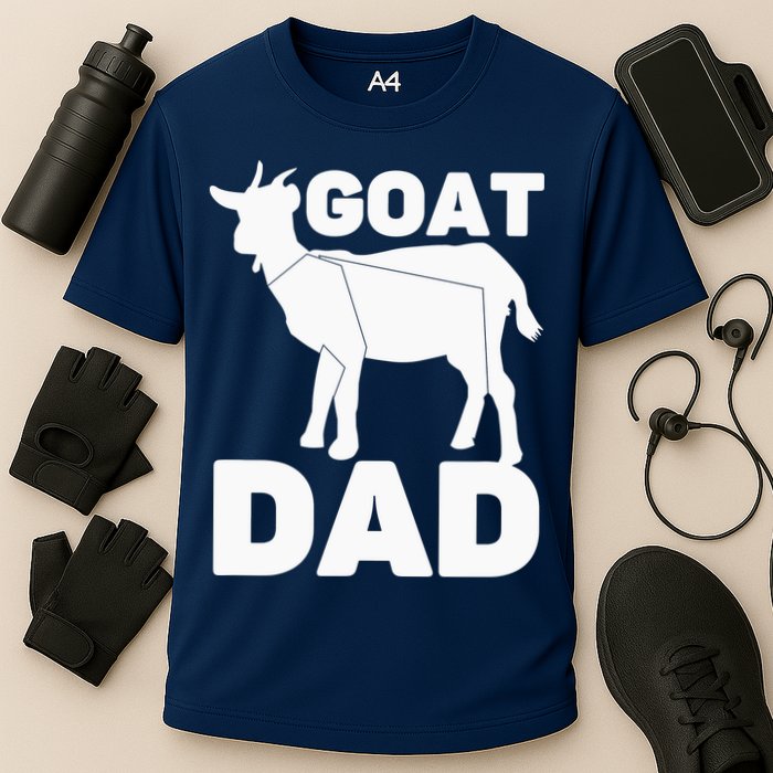 Funny Goat Dad The Goatfather Funny Goat Father Lover Cooling Performance Crew T-Shirt