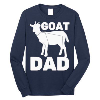 Funny Goat Dad The Goatfather Funny Goat Father Lover Long Sleeve Shirt