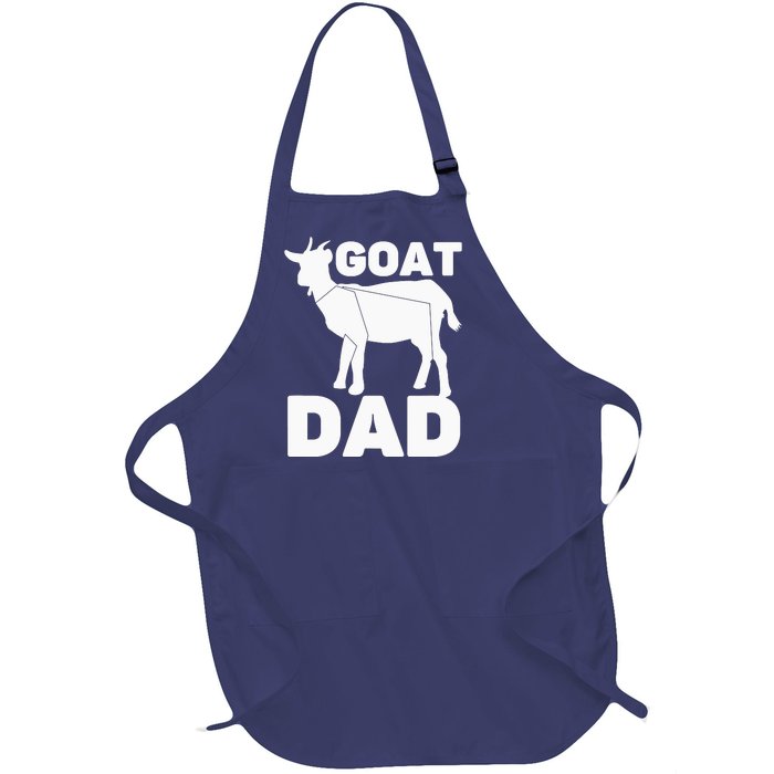 Funny Goat Dad The Goatfather Funny Goat Father Lover Full-Length Apron With Pockets