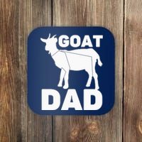 Funny Goat Dad The Goatfather Funny Goat Father Lover Coaster