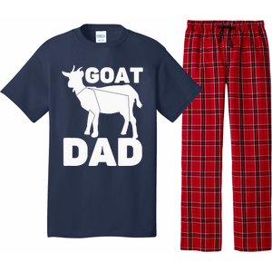 Funny Goat Dad The Goatfather Funny Goat Father Lover Pajama Set