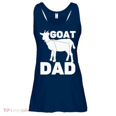Funny Goat Dad The Goatfather Funny Goat Father Lover Ladies Essential Flowy Tank