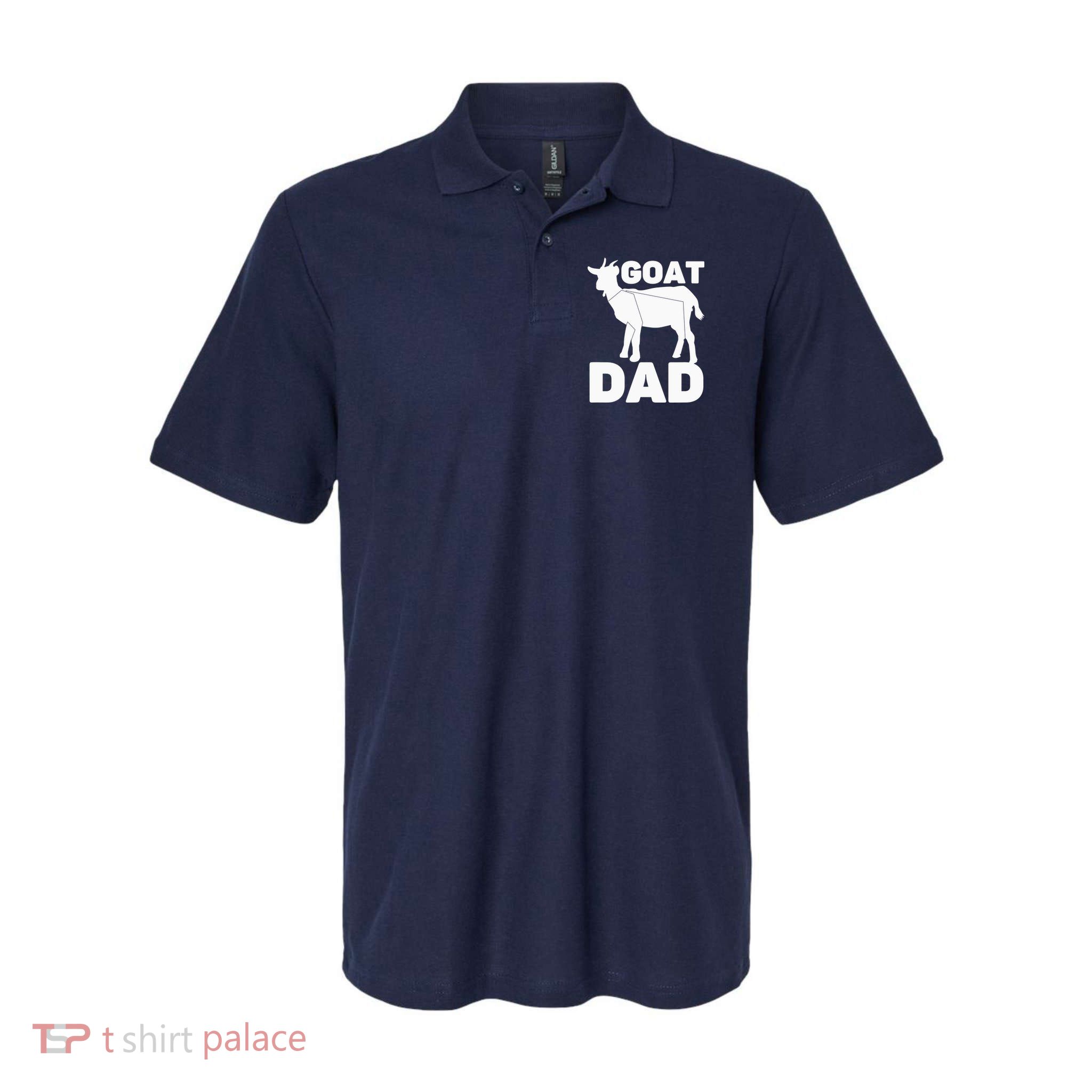 Funny Goat Dad The Goatfather Funny Goat Father Lover Polo
