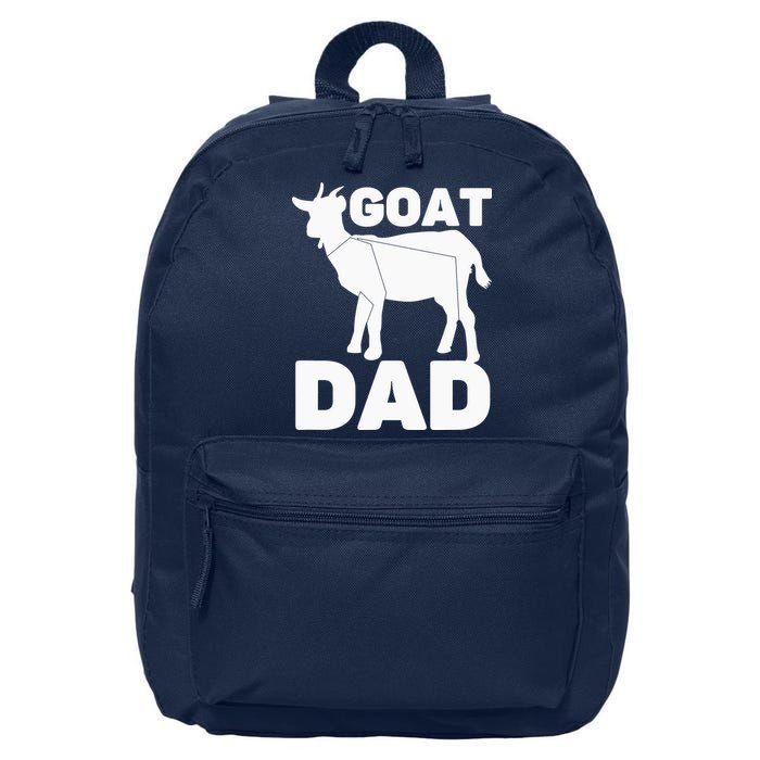 Funny Goat Dad The Goatfather Funny Goat Father Lover 16 in Basic Backpack