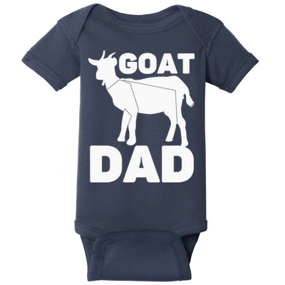 Funny Goat Dad The Goatfather Funny Goat Father Lover Baby Bodysuit