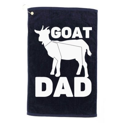 Funny Goat Dad The Goatfather Funny Goat Father Lover Golf Towel