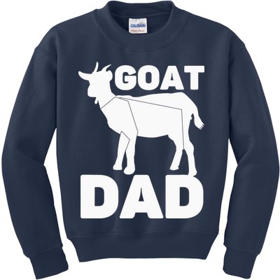 Funny Goat Dad The Goatfather Funny Goat Father Lover Kids Sweatshirt