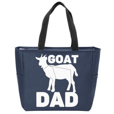 Funny Goat Dad The Goatfather Funny Goat Father Lover Zip Tote Bag